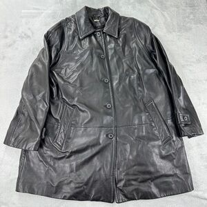 Danier Genuine Black Leather Jacket Men's Size Large/ 20-22 UK/ 46-48 F